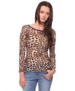 Longsleeve leopard print top like Serenas at Forever 21