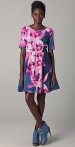 Blair's orchid print dress at Shopbop