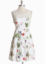 White floral dress at Ruche