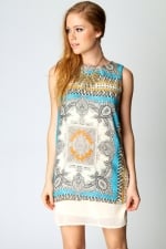 Printed shift dress like Blairs at Boohoo