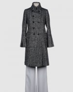 Double breasted tweed coat like Blairs at Yoox