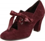 Red lace up booties like Zoes at Endless