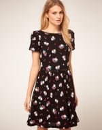 Black printed dress like Serenas at Asos