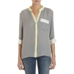 Robin's colorblock top at Barneys