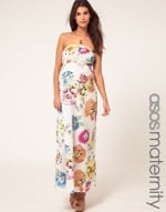 Patterned maternity maxi dress at Asos