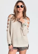 Sweater with arm cutouts like Serenas at Threadsence