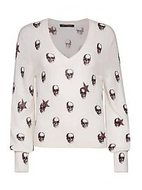 360 Cashmere - Jamie Skull Cashmere Sweater at Saks Fifth Avenue