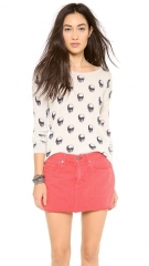 360 SWEATER Jackie Dee Skull Cashmere Sweater at Shopbop