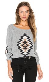 360 Sweater x Rocky Barnes Skyler in Heather Grey Combo from Revolve com at Revolve