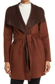 360 Tahari Ella Double Face Wool Wrap Coat Jacket Womenaposs Size Large eBay at eBay