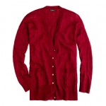 Burgundy cardigan like Amys at J. Crew