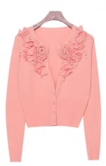 Peach cardigan like Magnolias at Yes Style