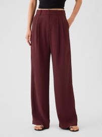 365 High Rise Pleated Trousers at GAP