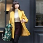 Yellow coat like Blairs at Yes Style