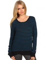 Blue and black striped top like Pennys at 6pm