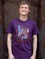 Abed's purple forest shirt at Threadless