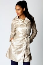 Metallic coat like Blairs at Boohoo