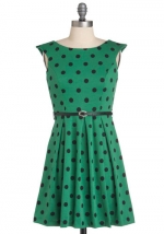 Black and green dress at Modcloth