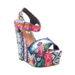 Aria's printed wedges at Steve Madden