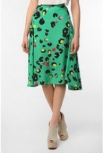 Aria's green multi colored skirt at Urban Outfitters