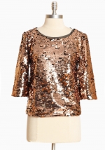 Similar top in gold at Ruche