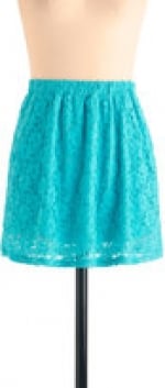 Turquoise skirt at Modcloth