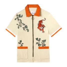 39Crouching Tiger Hidden Beverage39 Cabana Shirt Terry Cloth Tombolo Company at Tombolo Company