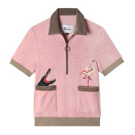 39Flamingo Tartare39 Terry Cloth Cabana Shirt at Tombolo