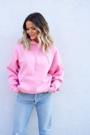 39You are Loved39 Happy Face Hoodie - Pink The Shop Forward at The Shop Forward