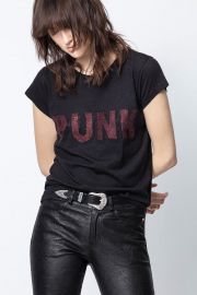 3D Punk Embellished T-Shirt by Zadig  Voltaire at Zadig and Voltaire