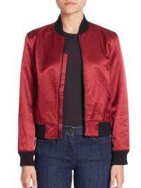 3x1 - Satin Collection Bomber Jacket at Saks Off 5th