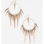 Spiked hoop earrings like Arias at Urban Outfitters