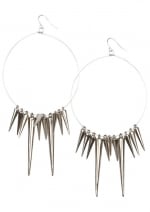 Spiked hoop earrings like Arias at Delias