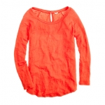 Similar red longsleeve top at J. Crew