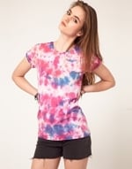 Pink tie dye top like Hannas at Asos