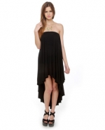 Black strapless maxi dress like Hannas at Lulus