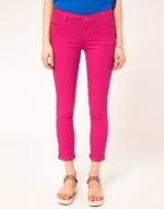 Hot pink jeans like Hannas at Asos