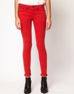 Red skinny jeans like Emilys at Asos