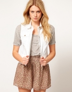 White denim vest like Emilys at Asos