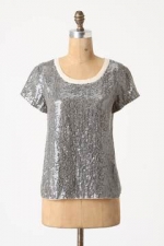 Spencer's sequin top at Anthropologie