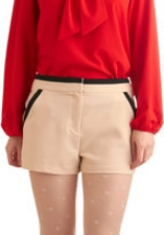 Contrast trim shorts at Modcloth