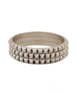 Silver spiked bangles like Arias at Forever 21