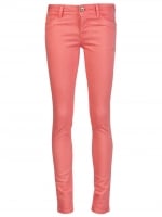 Hanna's coral jeans at Farfetch