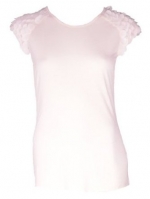 Spencer's white petal sleeve top at Amazon