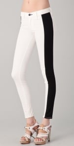 Aria's black and white jeans at Shopbop