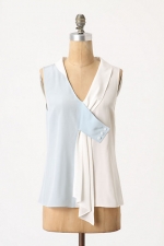 Spencer's white top at Anthropologie