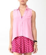 Pink buttonfront blouse like Hannas at Forever 21