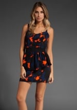 Aria's peplum dress at Revolve