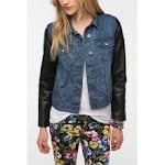 Similar jacket with blue denim at Urban Outfitters