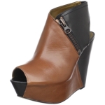 Hanna's brown and black wedges at Amazon